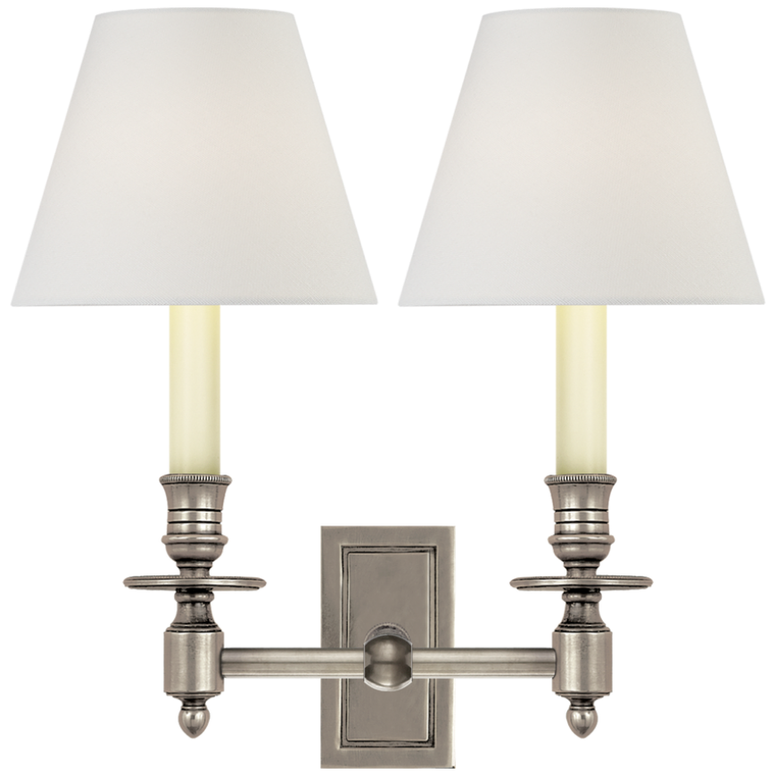 Picture of FRENCH DOUBLE LIBRARY SCONCE (OPEN BOX)