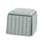 Picture of LILY SKIRTED STORAGE OTTOMAN