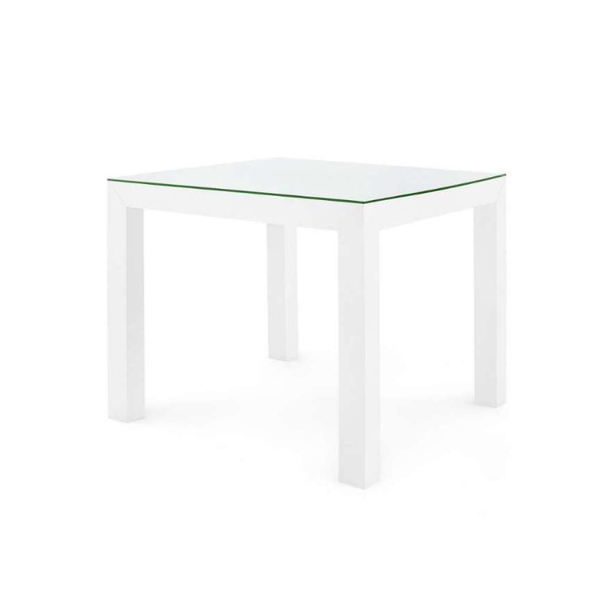 Picture of VALENTINA GRASSCLOTH GAME TABLE, CHIFFON WHITE
