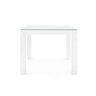 Picture of VALENTINA GRASSCLOTH GAME TABLE, CHIFFON WHITE