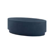 Picture of MILA OVAL COFFEE TABLE, BLUE STEEL