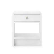 Picture of BENJAMIN 1-DRAWER SIDE TABLE, WHITE PEARL