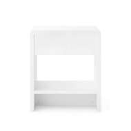 Picture of BENJAMIN 1-DRAWER SIDE TABLE, WHITE PEARL