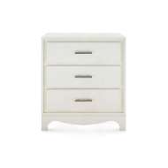 Picture of BARRETT 3-DRAWER SIDE TABLE, SAND WHITE