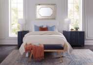 Picture of BARDOT 3-DRAWER SIDE TABLE, NAVY BLUE