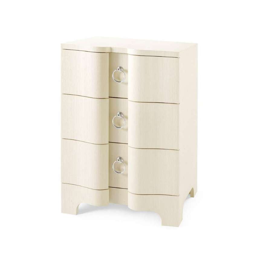 Picture of BARDOT 3-DRAWER SIDE TABLE, CANVAS CREAM