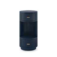 Picture of AARON 2-DRAWER SIDE TABLE, SELVAGE BLUE