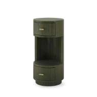 Picture of AARON 2-DRAWER SIDE TABLE, DEEP OLIVE