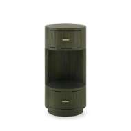 Picture of AARON 2-DRAWER SIDE TABLE, DEEP OLIVE
