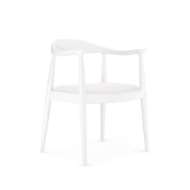 Picture of DANISH ARMCHAIR, EGGSHELL WHITE