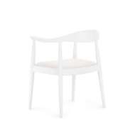 Picture of DANISH ARMCHAIR, EGGSHELL WHITE