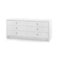 Picture of BRYANT LINEN EXTRA WIDE LARGE 6-DRAWER, CHIFFON WHITE