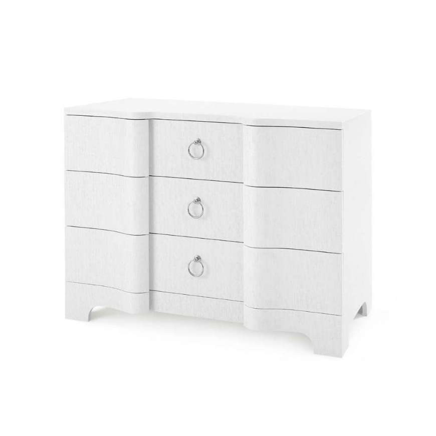 Picture of BARDOT LARGE 3-DRAWER, CHIFFON WHITE