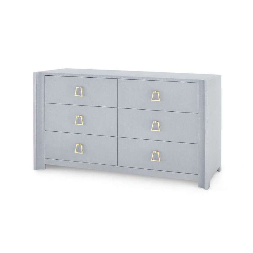 Picture of AUDREY EXTRA LARGE 6-DRAWER, WASHED WINTER GRAY