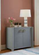 Picture of AUDREY CABINET, WASHED WINTER GRAY