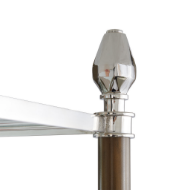 Picture of PIERCE ETAGERE, BRONZE AND POLISHED NICKEL