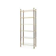 Picture of PIERCE ETAGERE, BRONZE AND POLISHED BRASS
