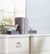 Picture of ASP BOOKENDS (PAIR), SILVER LEAF