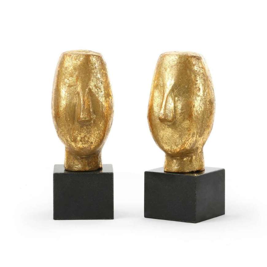 Picture of ALBERTO STATUE (PAIR), GOLD LEAF