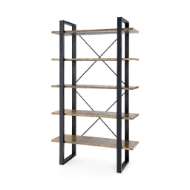 Picture of ODEON ETAGERE, ANTIQUE BRASS AND DARK BRONZE