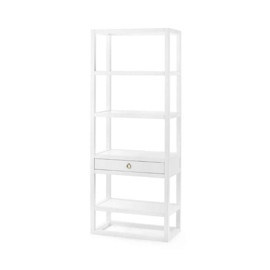 Picture of NEWPORT ETAGERE, WHITE PEARL