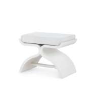 Picture of CARSON STOOL, GLAZED WHISPER WHITE