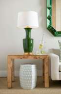 Picture of BURMA STOOL/ SIDE TABLE, COOL WHITE