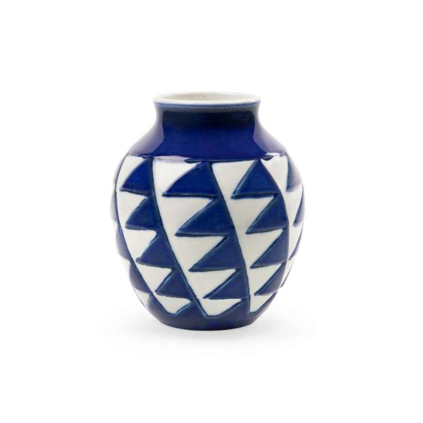 Picture of COLUMBINA VASE, BLUE AND WHITE