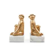 Picture of TAMARIN BOOKENDS (PAIR), GOLD LEAF