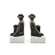 Picture of TAMARIN BOOKENDS (PAIR), BRONZE