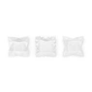 Picture of ORIGAMI SET OF 3 CATCH ALL, BLANCE DE CHINE