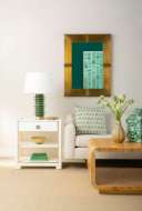 Picture of BREA MIRROR, ANTIQUE BRASS