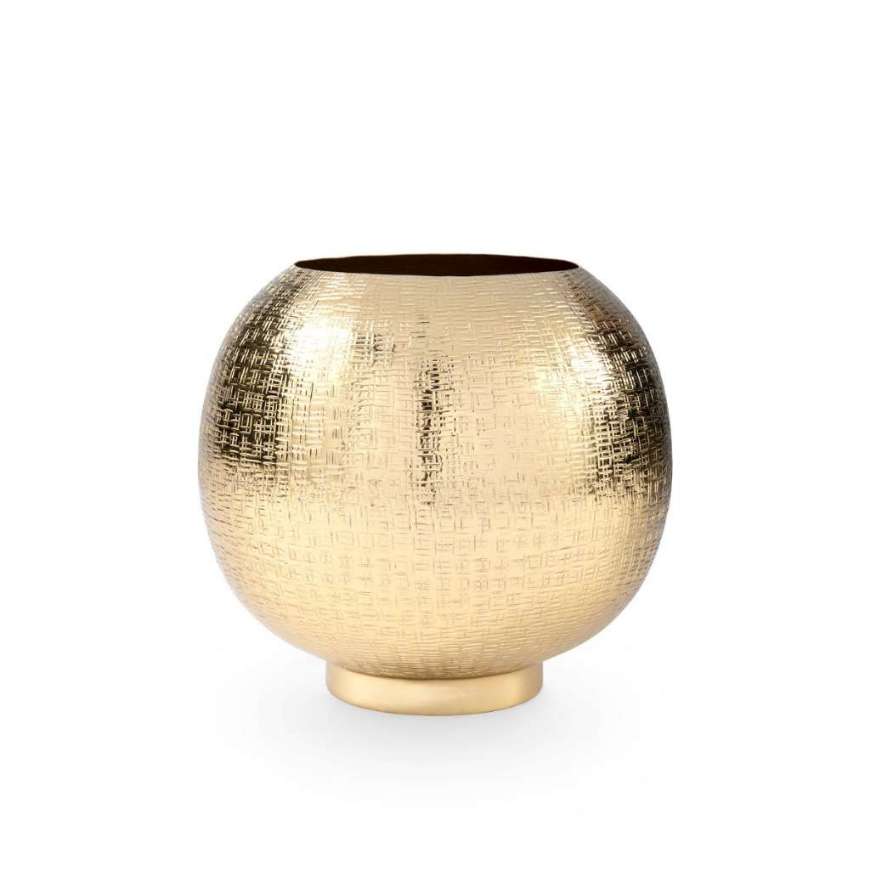 Picture of MALI LARGE CACHE POT, BRASS