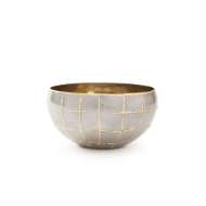 Picture of LOOM MEDIUM BOWL, SILVER AND BRASS