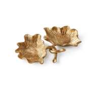Picture of GINKO SMALL BOWL SET OF 2, GOLD LEAF