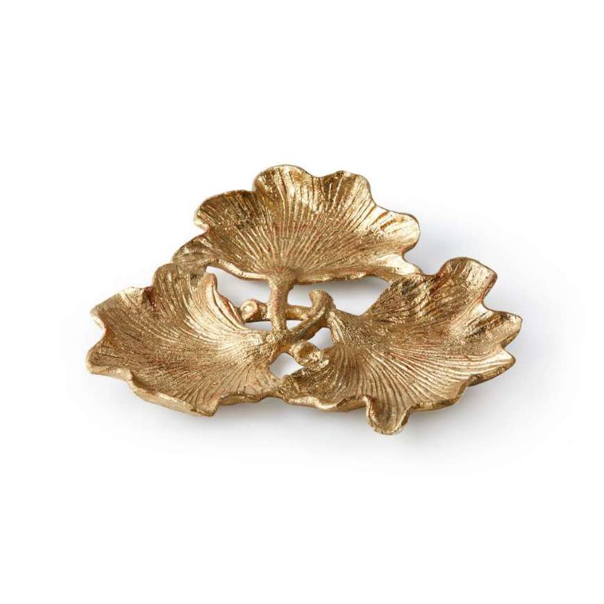Picture of GINKO LARGE BOWL, GOLD LEAF