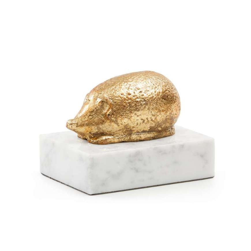Picture of HEDGEHOG STATUE, GOLD LEAF