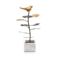 Picture of BIRDSONG STATUE, GOLD LEAF
