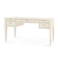 Picture of MORRIS DESK, BLANCHED OAK AND NICKEL