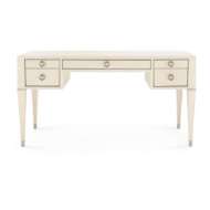 Picture of MORRIS DESK, BLANCHED OAK AND SATIN BRONZE