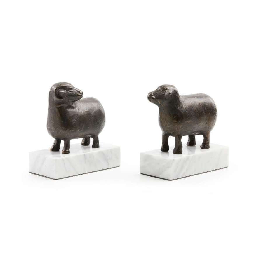 Picture of SHEEP BOOKENDS (PAIR), BRONZE