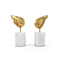 Picture of WINGS STATUE (PAIR), GOLD LEAF