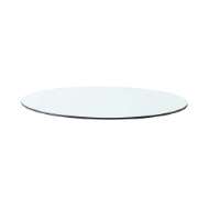 Picture of DAKOTA ROUND COFFEE TABLE GLASS TOP, CLEAR