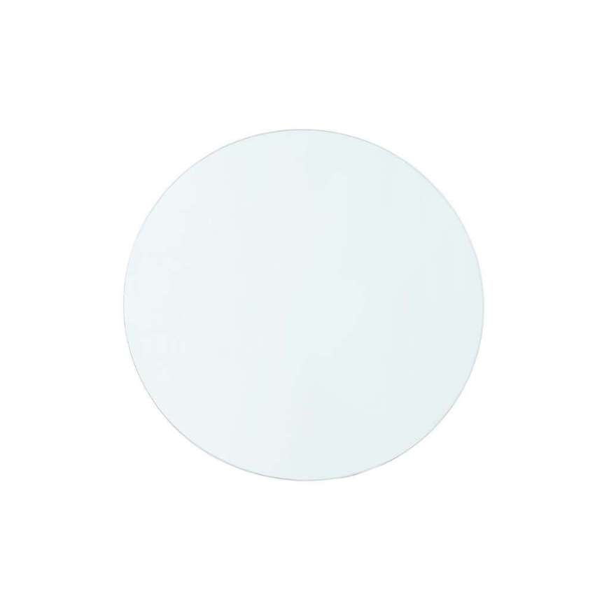 Picture of DAKOTA 1-DRAWER ROUND SIDE TABLE GLASS TOP, CLEAR