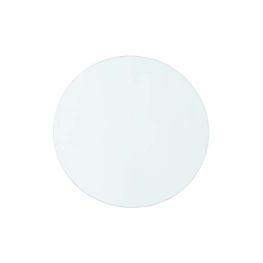 Picture of AARON 2-DRAWER SIDE TABLE GLASS TOP, CLEAR