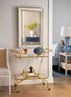 Picture of JEPSON BAR CART, GOLD LEAF