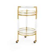 Picture of JANE BAR CART, GOLD LEAF