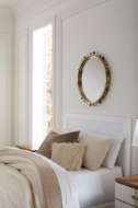 Picture of PATRICIA QUEEN HEADBOARD WITH RYDER BED FRAME, VANILLA