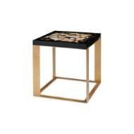 Picture of CALYPSO SIDE TABLE, BLACK AND GOLD LEAF