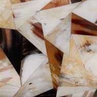 Picture of CALYPSO SIDE TABLE, BLACK AND GOLD LEAF